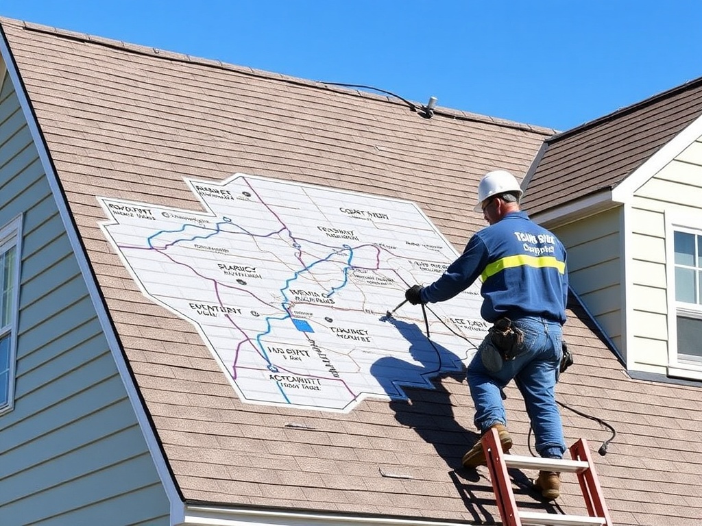 Toms River Roofing Pros service area map — New Jersey